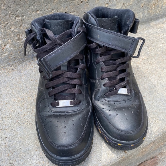 High Black custom worn Air Forces - Picture 3 of 5